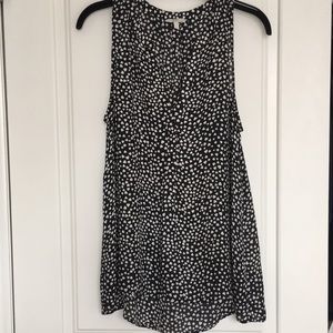 Joie silk heart sleeveless blouse. Size medium. Like new.
